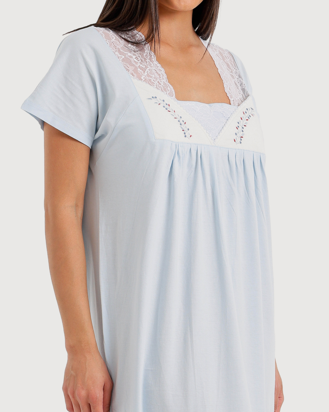 Long Women's Jalabiya Half Sleeve with Embroidery