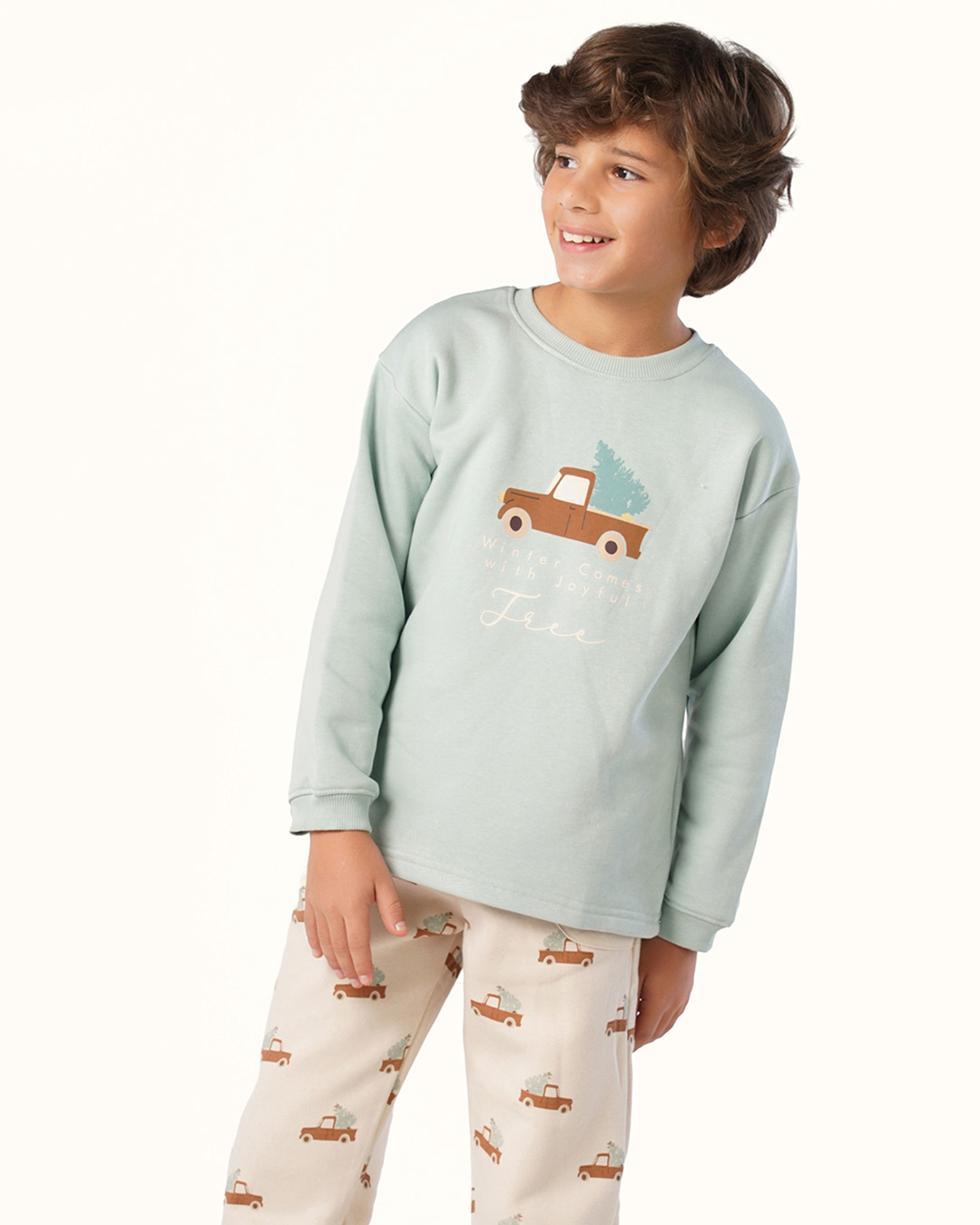 بيجاما أولادي بكُم أشجار الشتاء