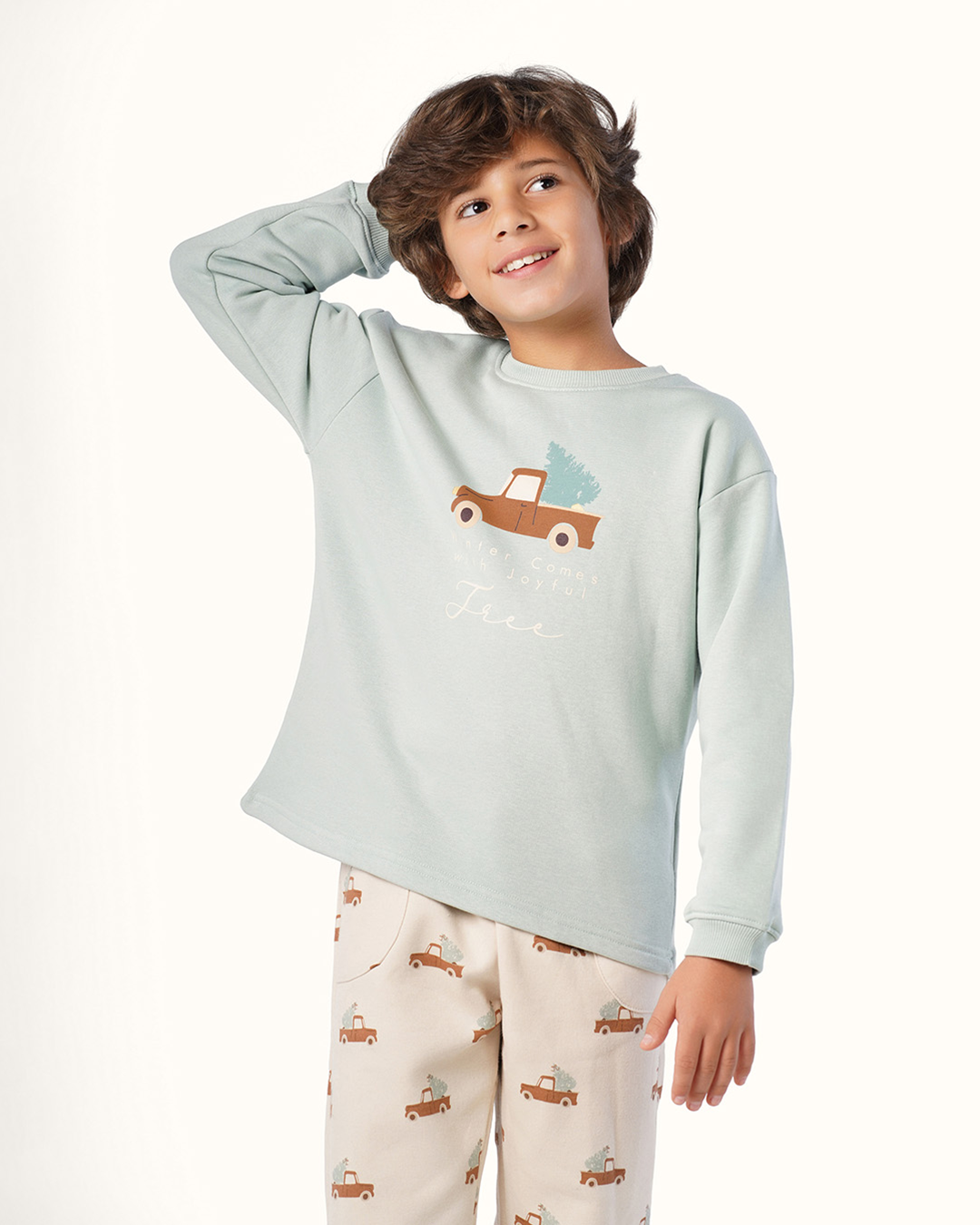 بيجاما أولادي بكُم أشجار الشتاء