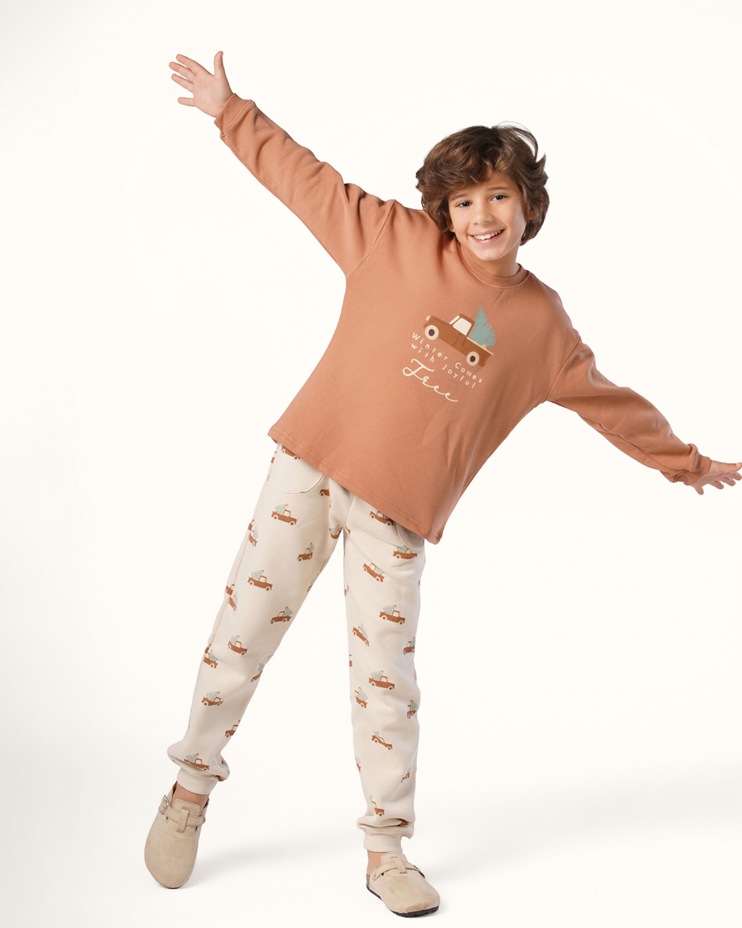 بيجاما أولادي بكُم أشجار الشتاء