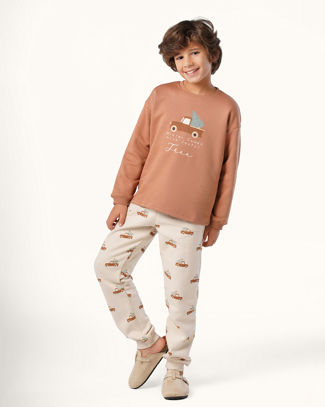 بيجاما أولادي بكُم أشجار الشتاء