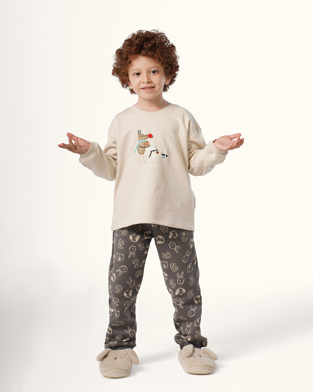 بيجاما حيوانات غابة الشتاء