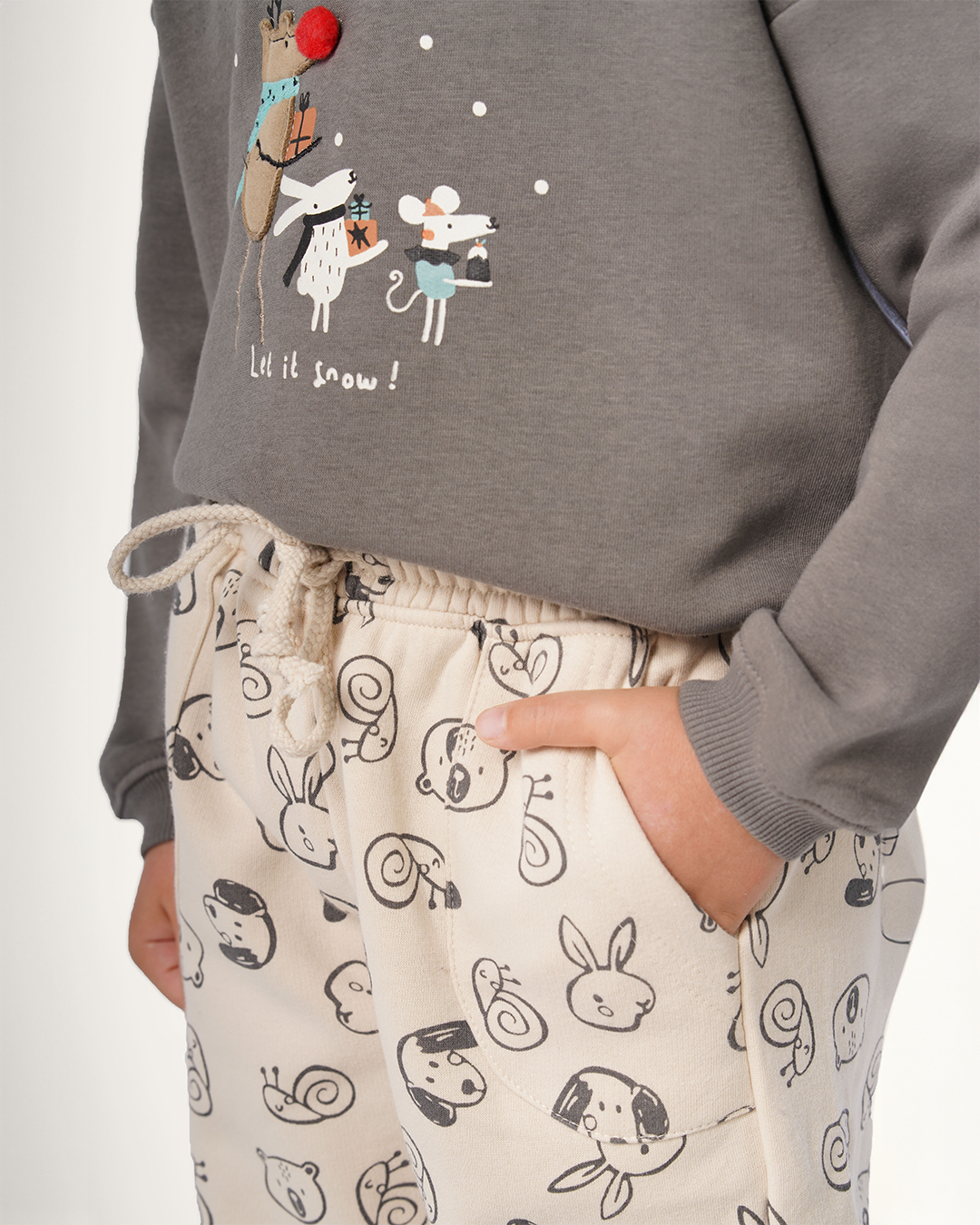 بيجاما حيوانات غابة الشتاء