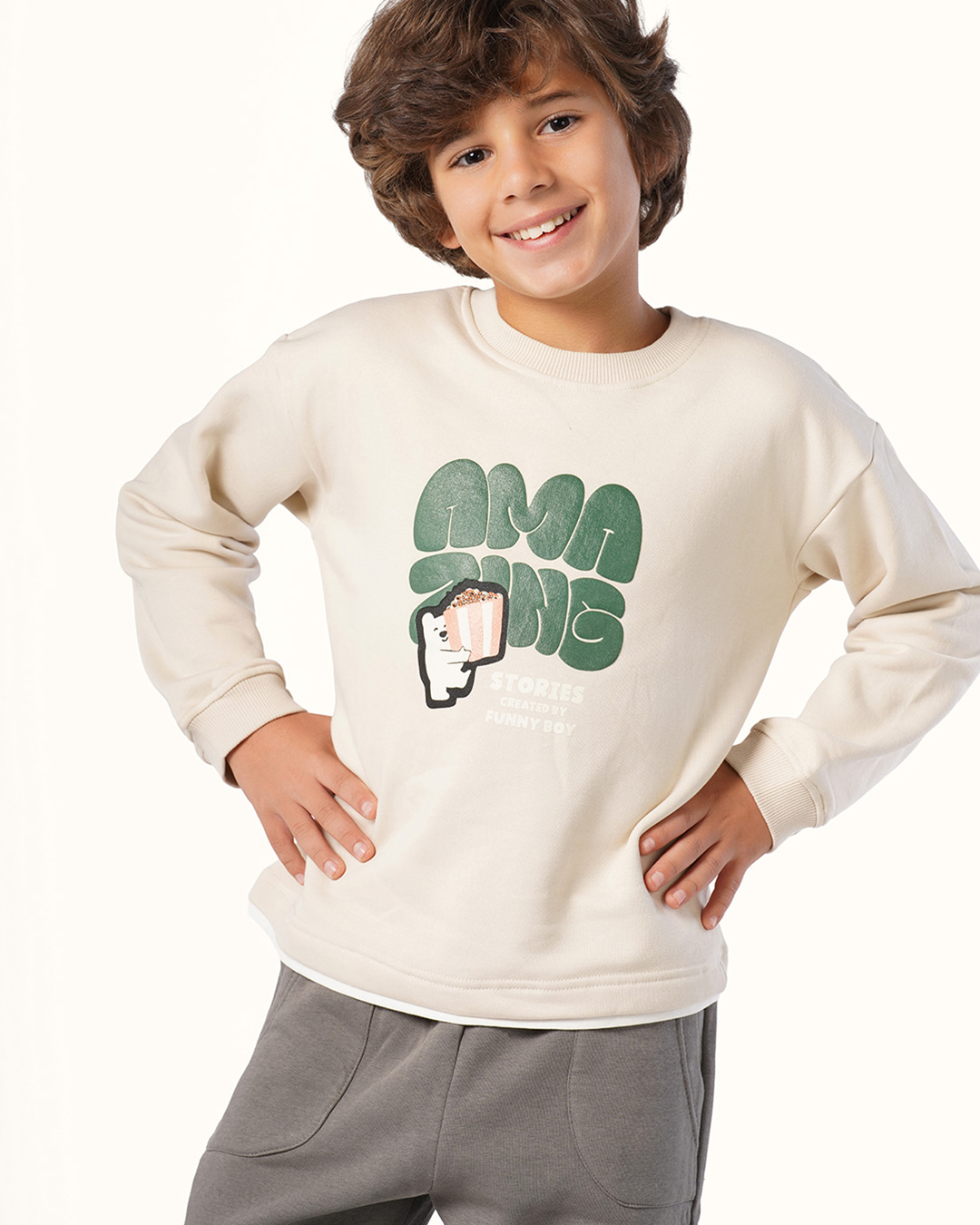 بيجاما كم طويل الفشار الرائع