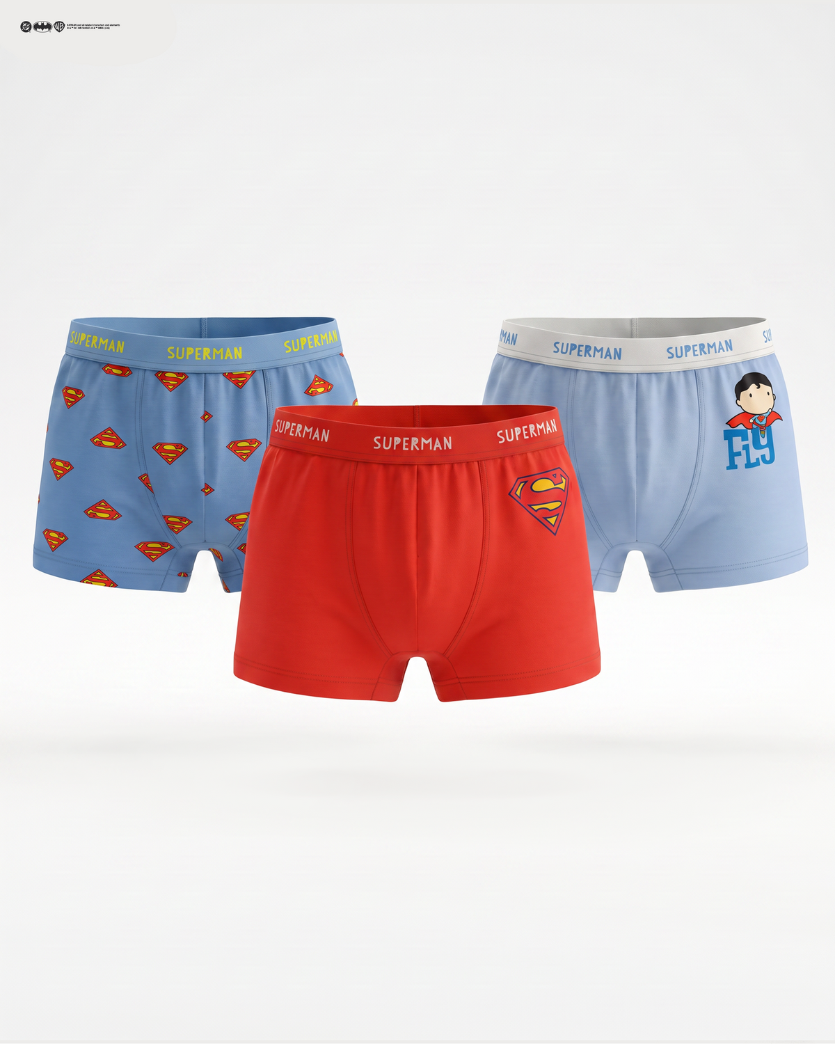Superman Boys Boxers Pack of 3