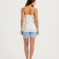 Women's Sleeveless Pajama Set with Shorts