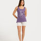 Women's Sleeveless Pajama Set with Shorts