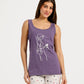 Women's Sleeveless Pajama Set with Shorts