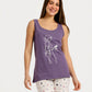 Women's Sleeveless Pajama Set with Shorts