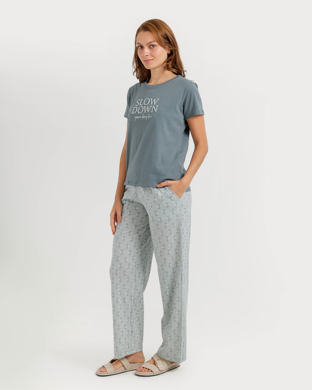 Women's pajamas floral trousers