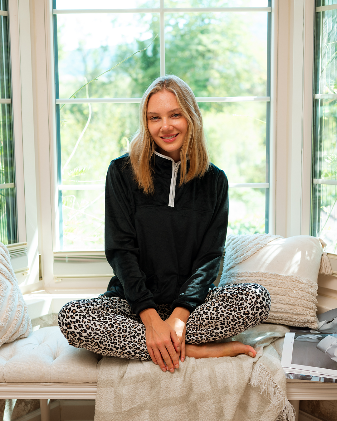 بيجاما قطيفه بسوستة