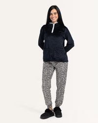 Velvet Pajama with Zipper