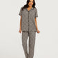 Women's Short Sleeve Pajama Set with Pants