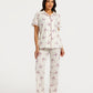 Women's Short Sleeve Pajama Set with Pants