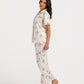 Women's Short Sleeve Pajama Set with Pants