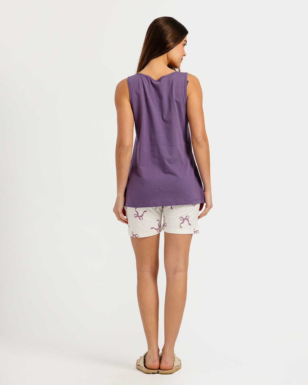 Women's sleeveless pajama with shorts