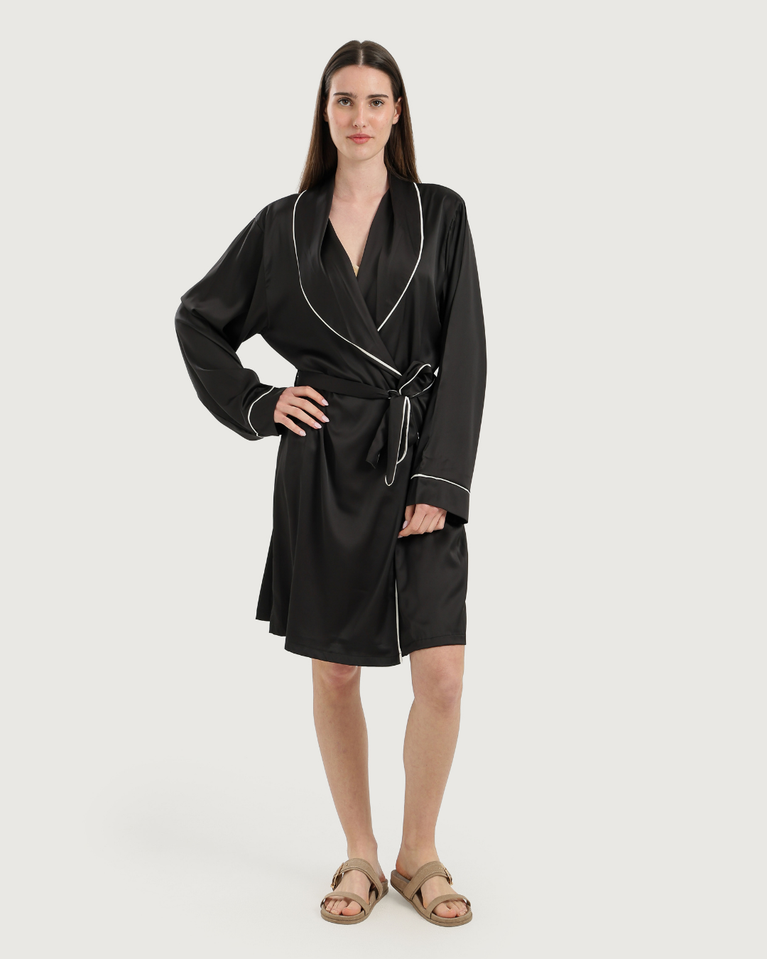 Women's long sleeve robe