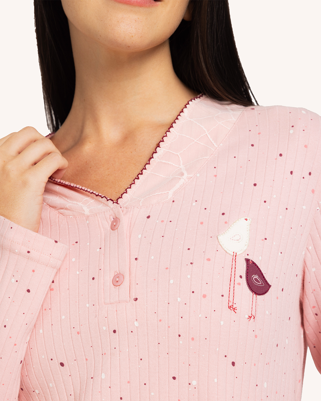 بيجاما حريمى كم بنطلون عصفورتين