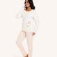Pyjama avec vous et pantalon pointillé