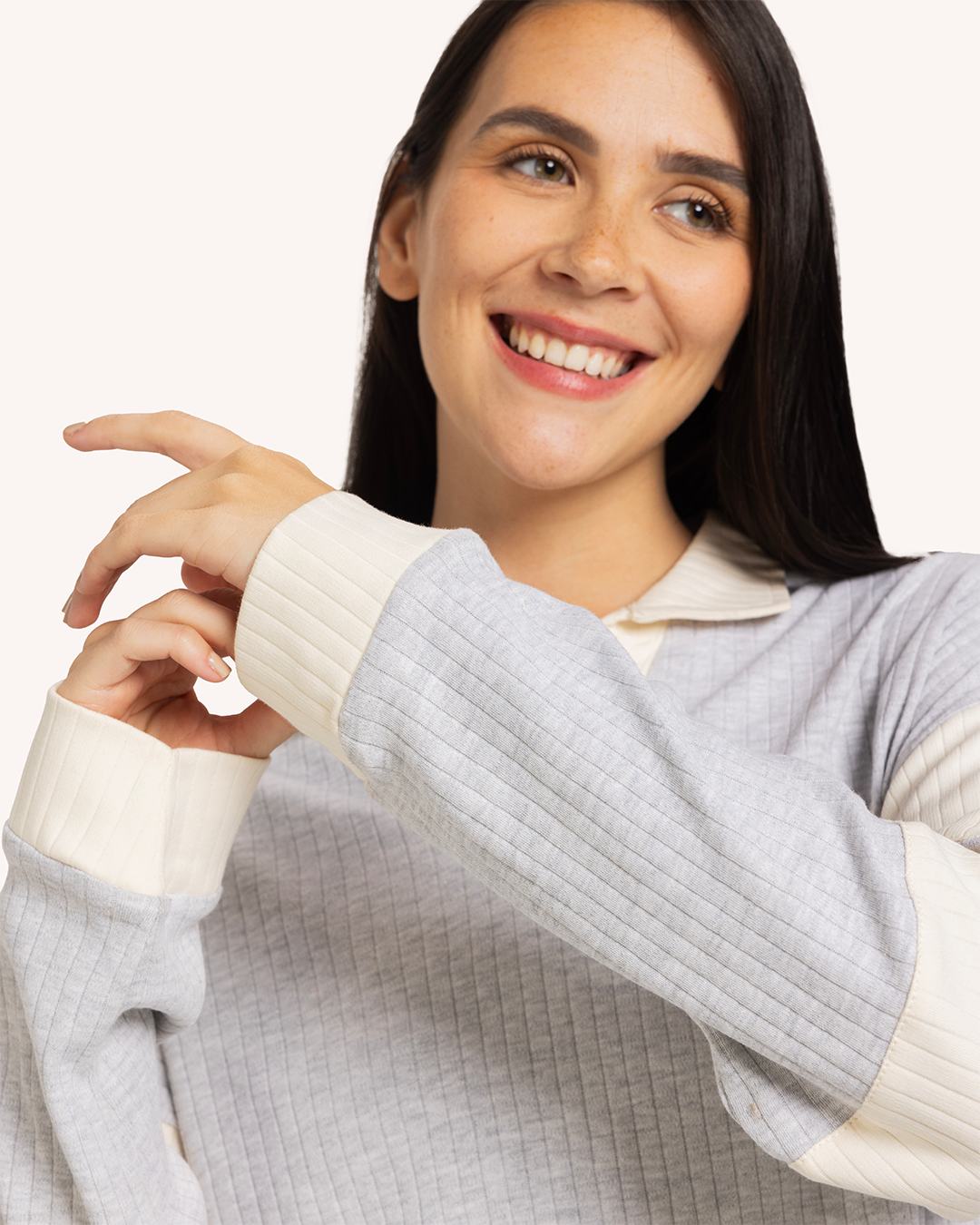 بيجاما كم وردتين