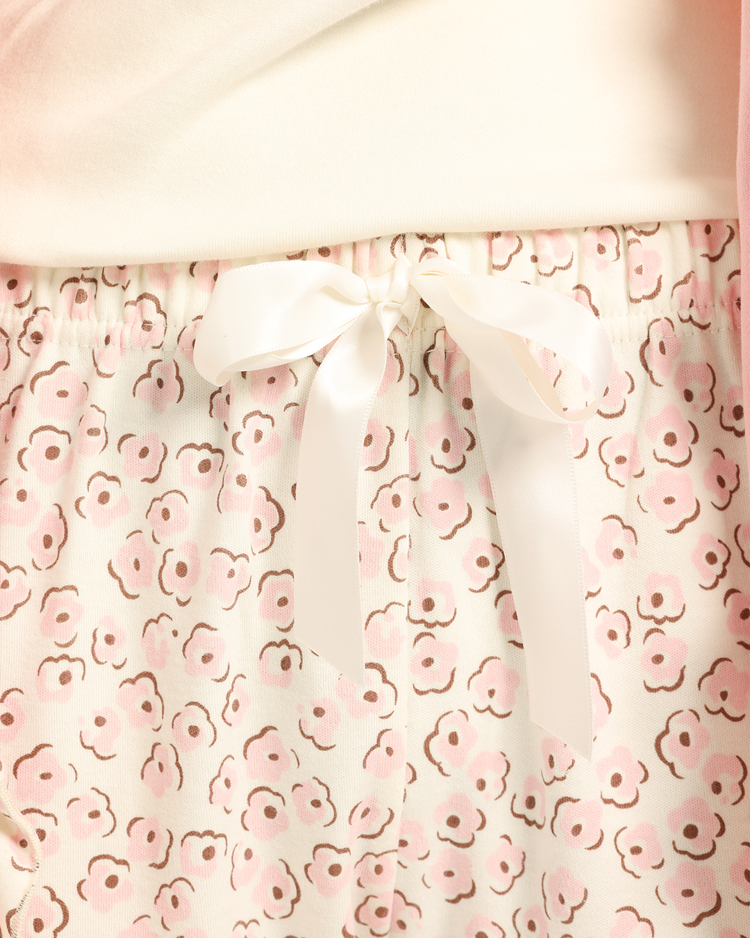 بيجاما حريمى كم 3ق بنطلون مع روب قصير ورد