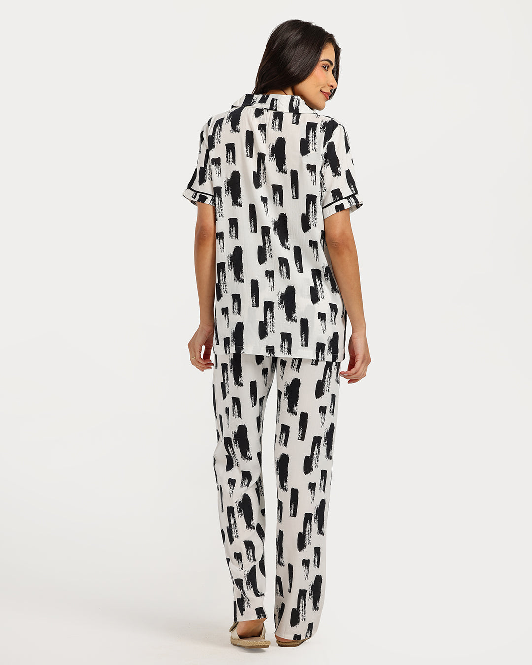 Women's Short Sleeve Pajama Set with Pants
