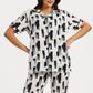 Women's Short Sleeve Pajama Set with Pants