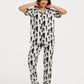 Women's Short Sleeve Pajama Set with Pants