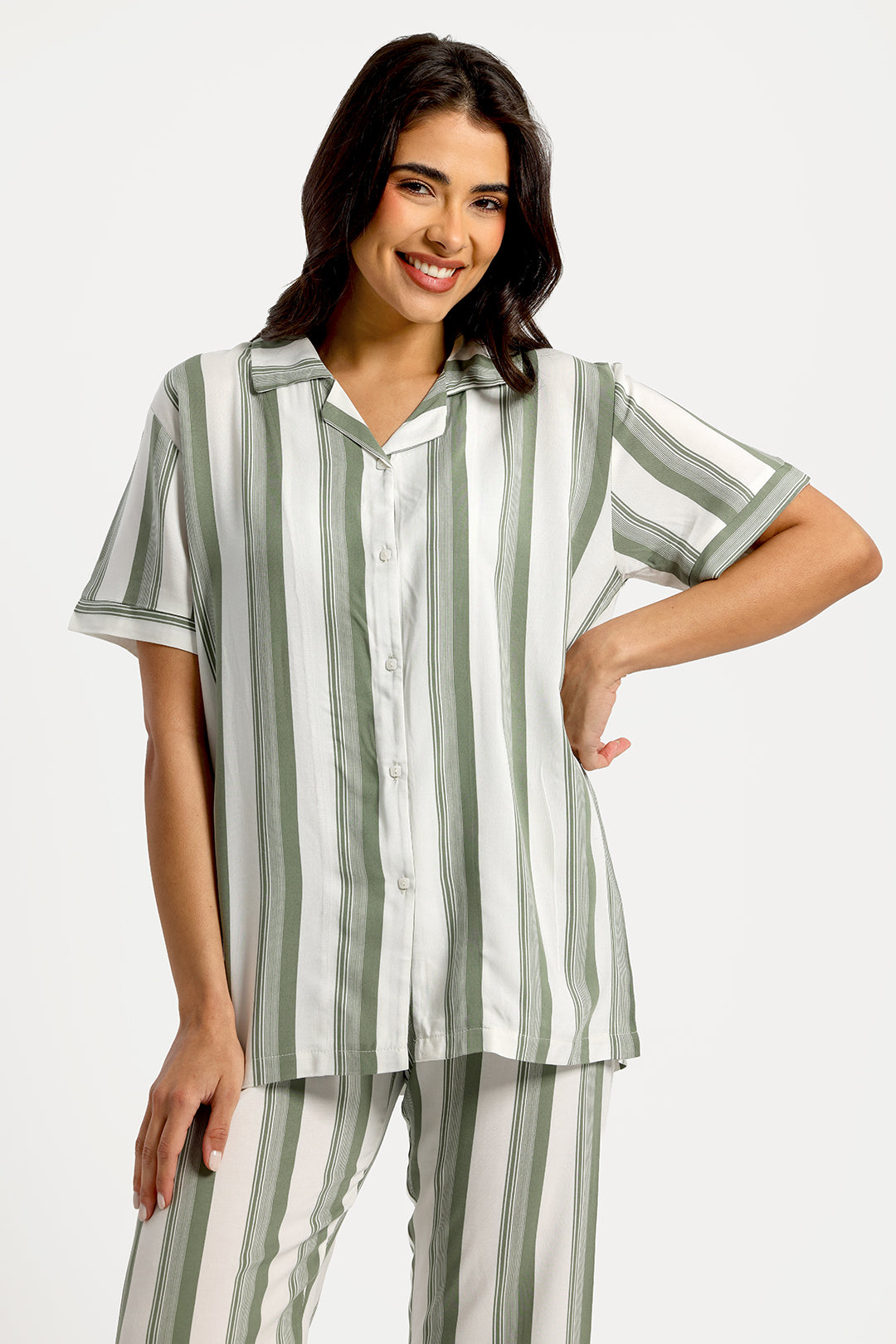 Women's Short Sleeve Pajama Set with Pants