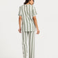 Women's Short Sleeve Pajama Set with Pants