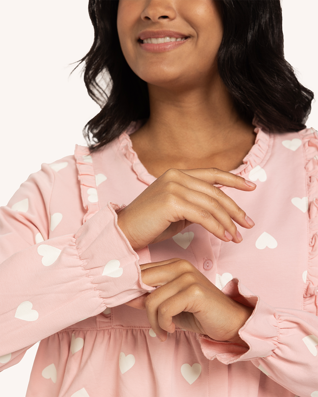 Pajamas Harimi Avec Des Cœurs de cœur