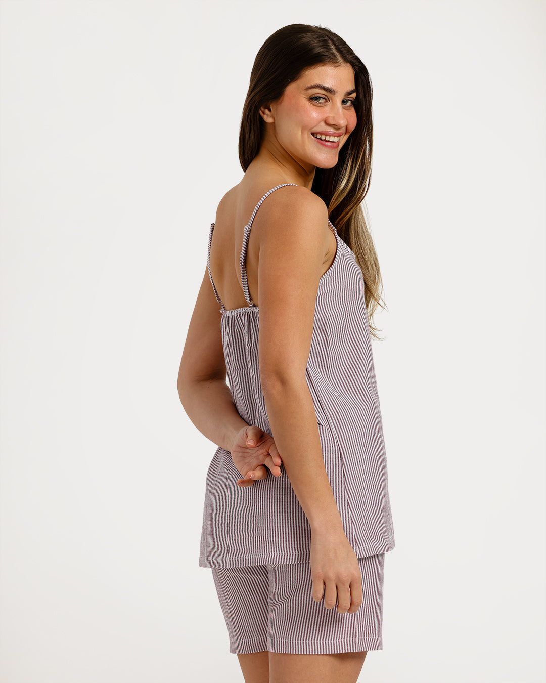 بيجامة حريمي بدون كم مع شورت