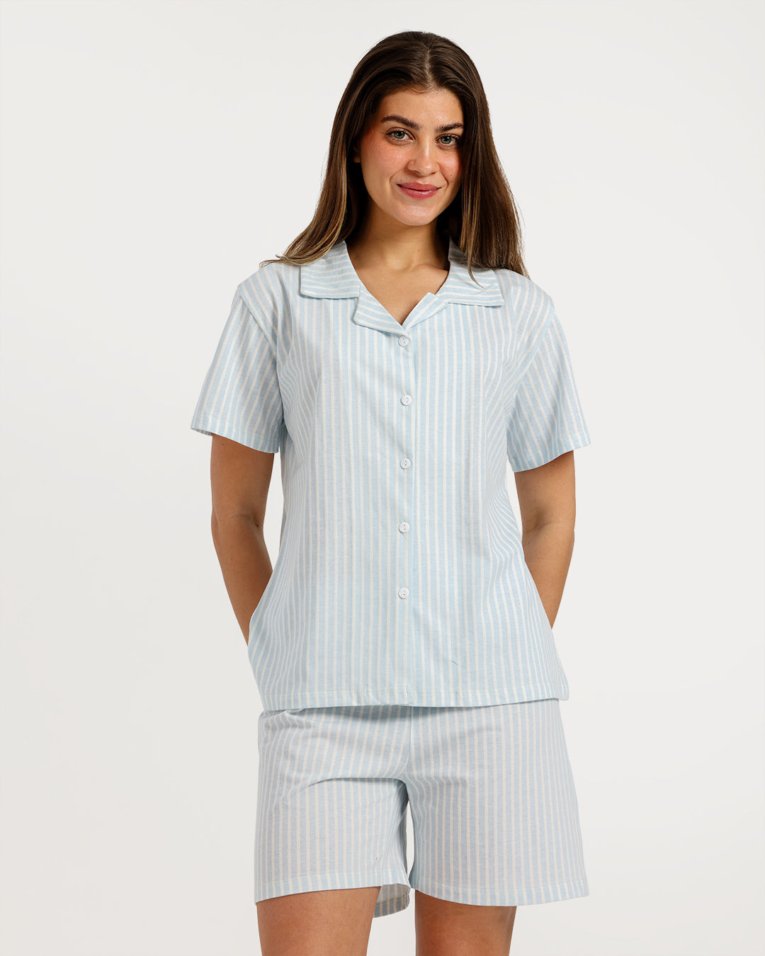 Women's pajama with short sleeves with shorts
