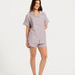Women's pajama with short sleeves with shorts