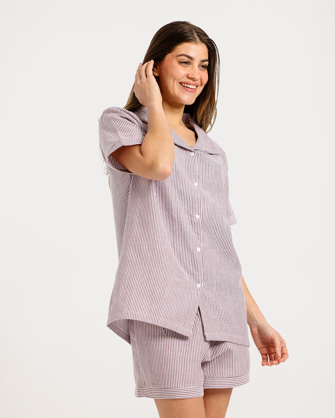 Women's pajama with short sleeves with shorts