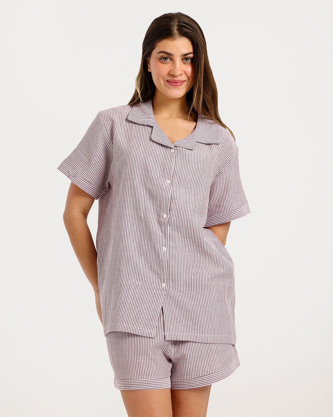Women's pajama with short sleeves with shorts