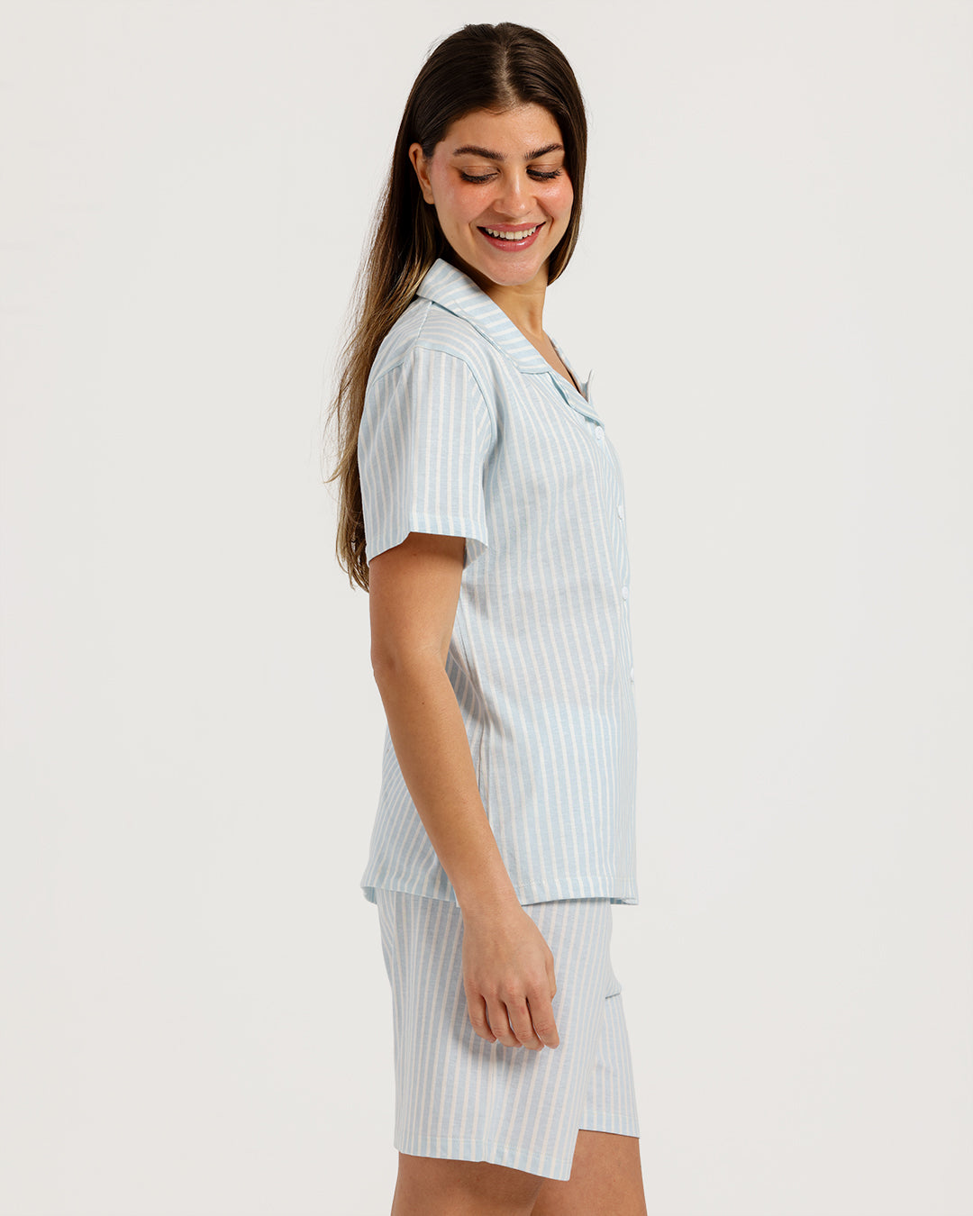 Women's pajama with short sleeves with shorts