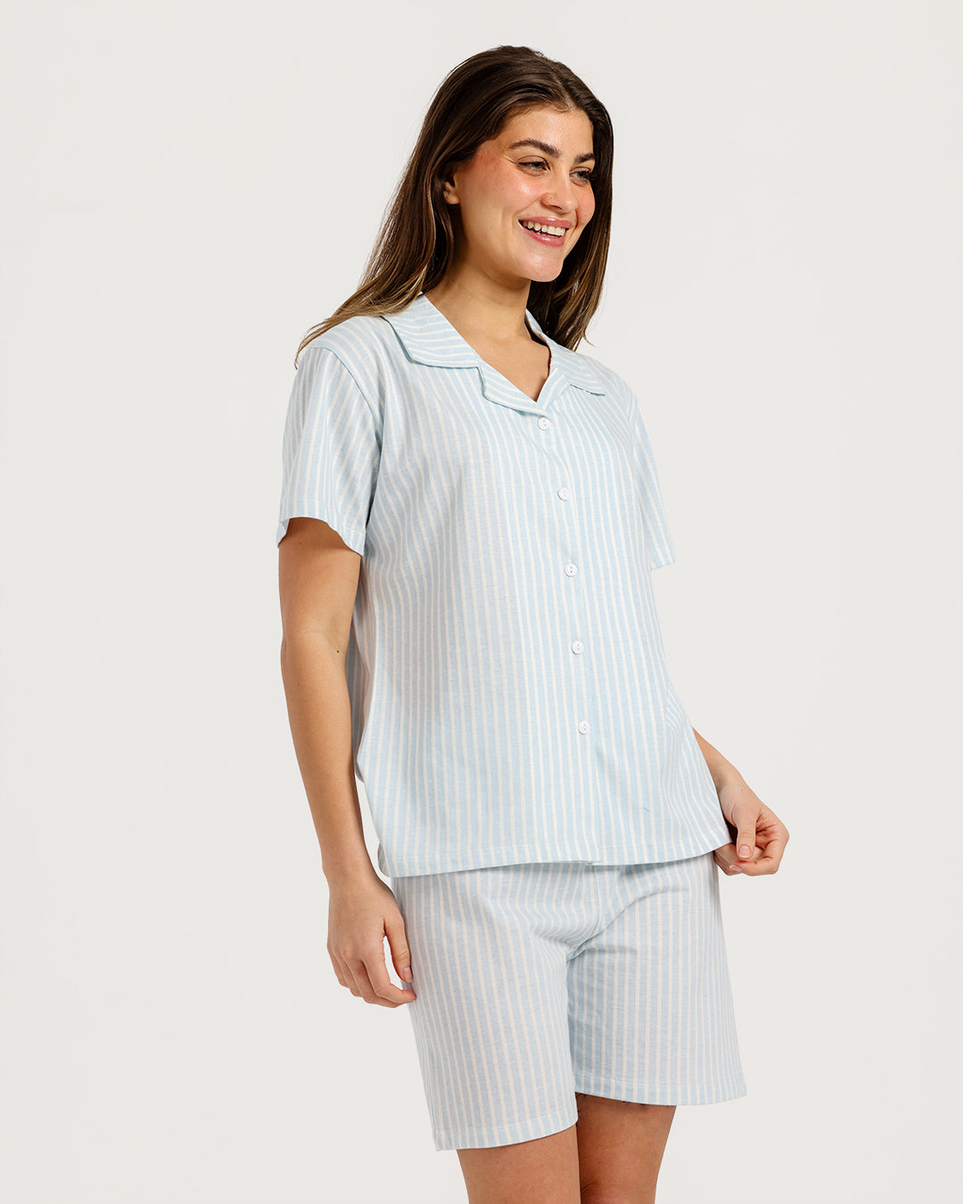 Women's pajama with short sleeves with shorts