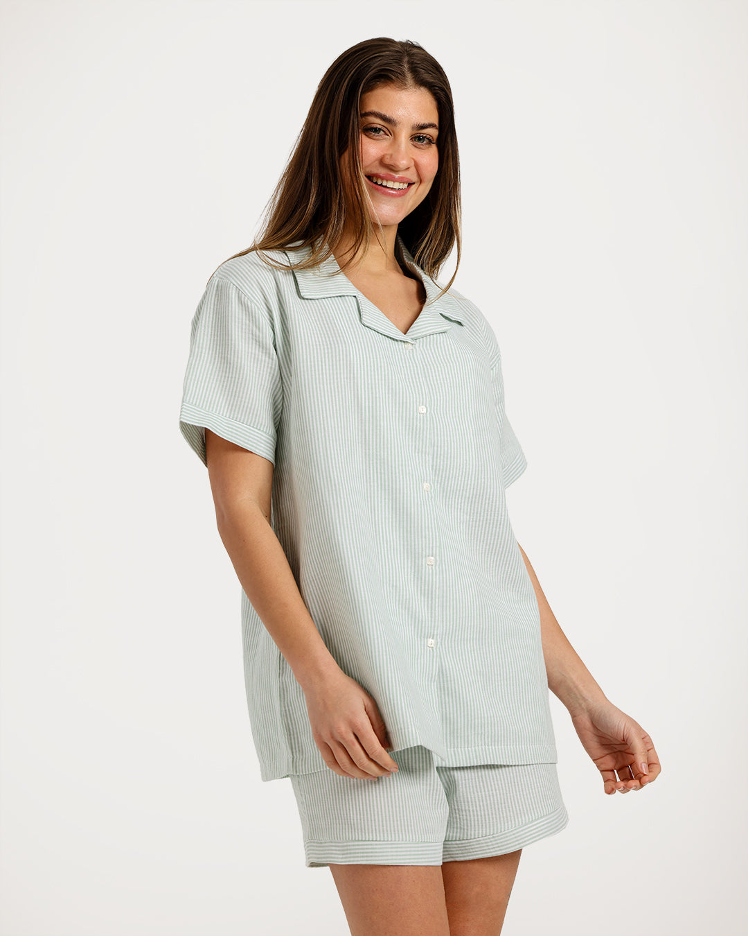 Women's pajama with short sleeves with shorts