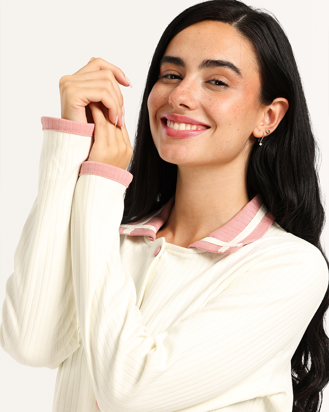 بيجاما حريمى زراير جيبين