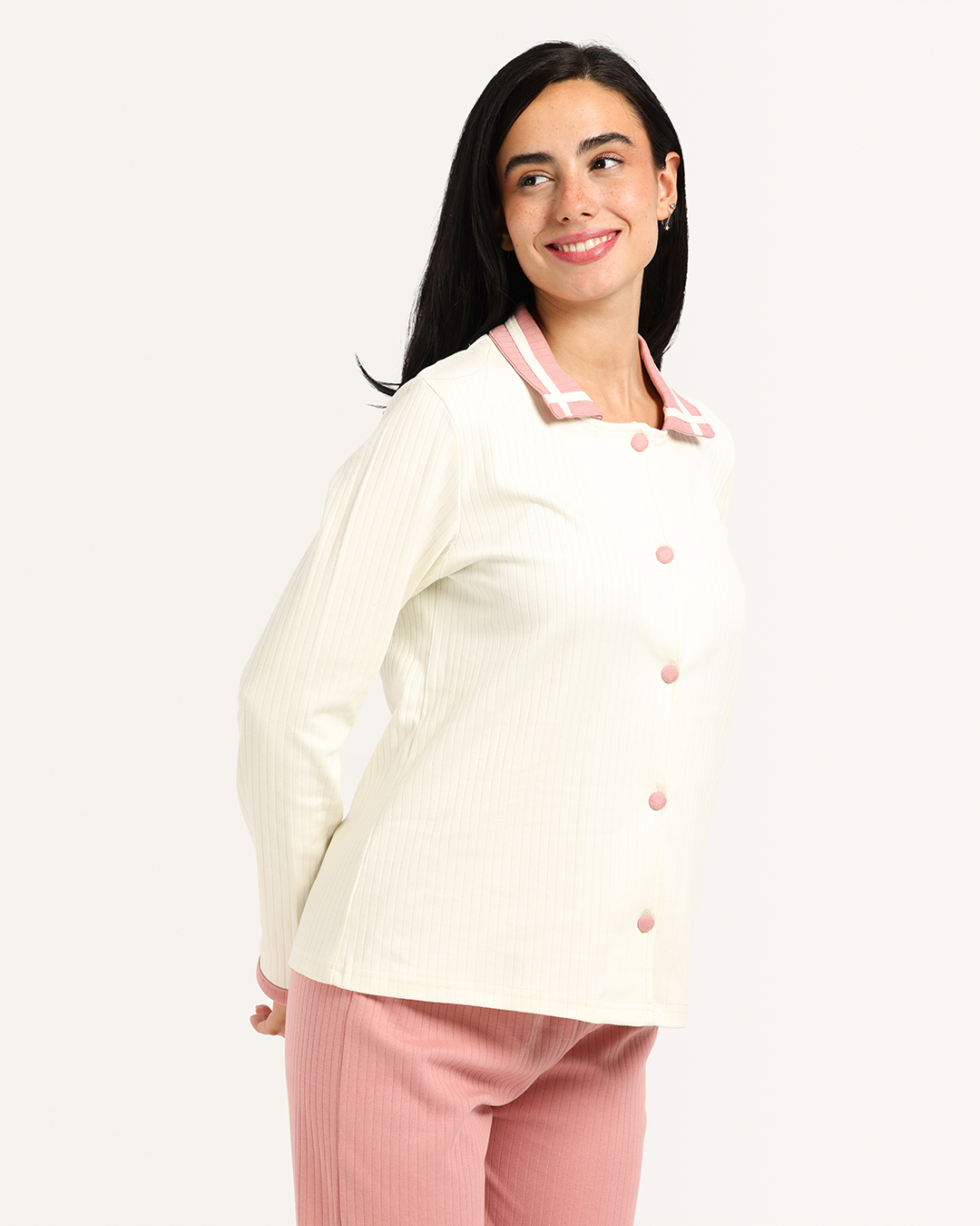 بيجاما حريمى زراير جيبين