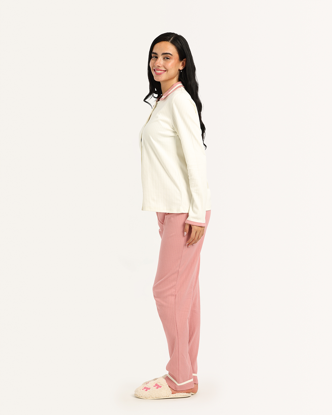 بيجاما حريمى زراير جيبين