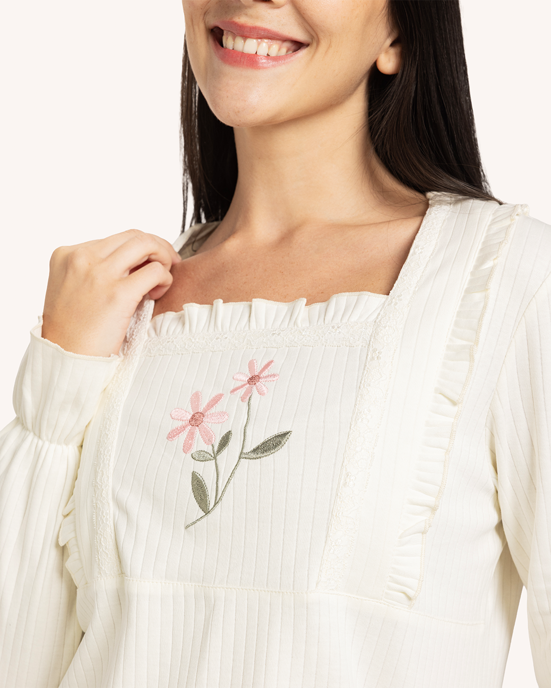 Pajamas Harimi Avec Deux Roses