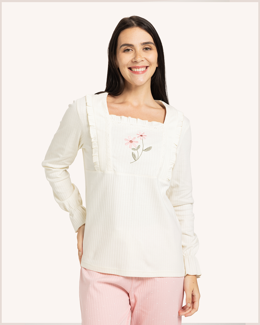 Pajamas Harimi Avec Deux Roses