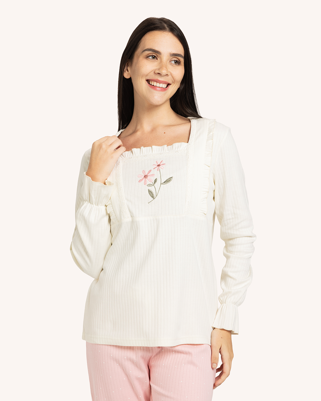Pajamas Harimi Avec Deux Roses