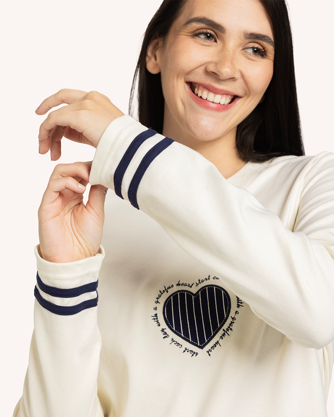 بيجاما حريمى كم بنطلون قلب