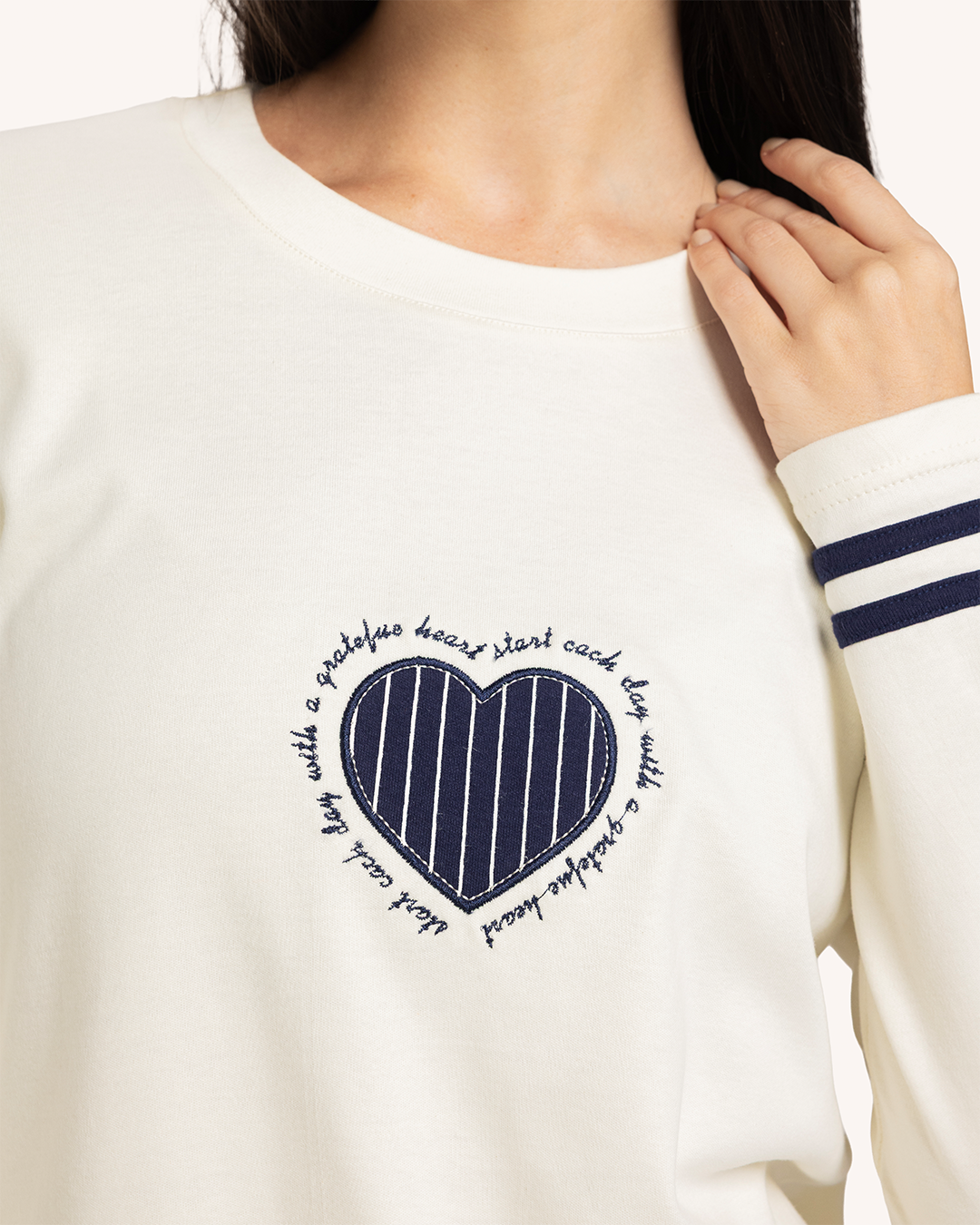 بيجاما حريمى كم بنطلون قلب