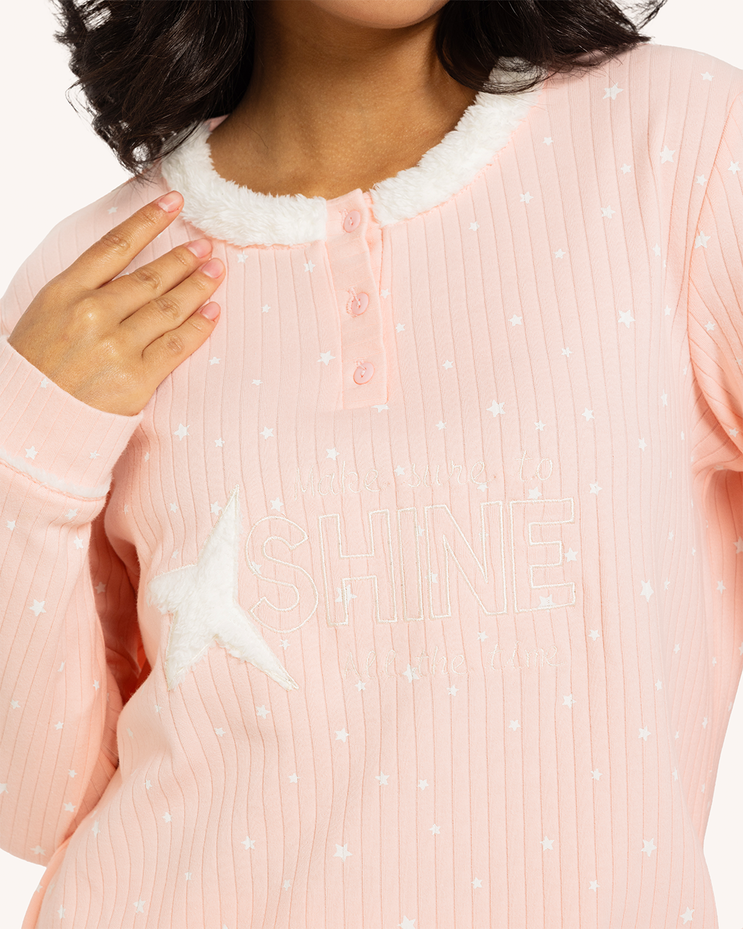 بيجاما حريمى طباعة نجوم