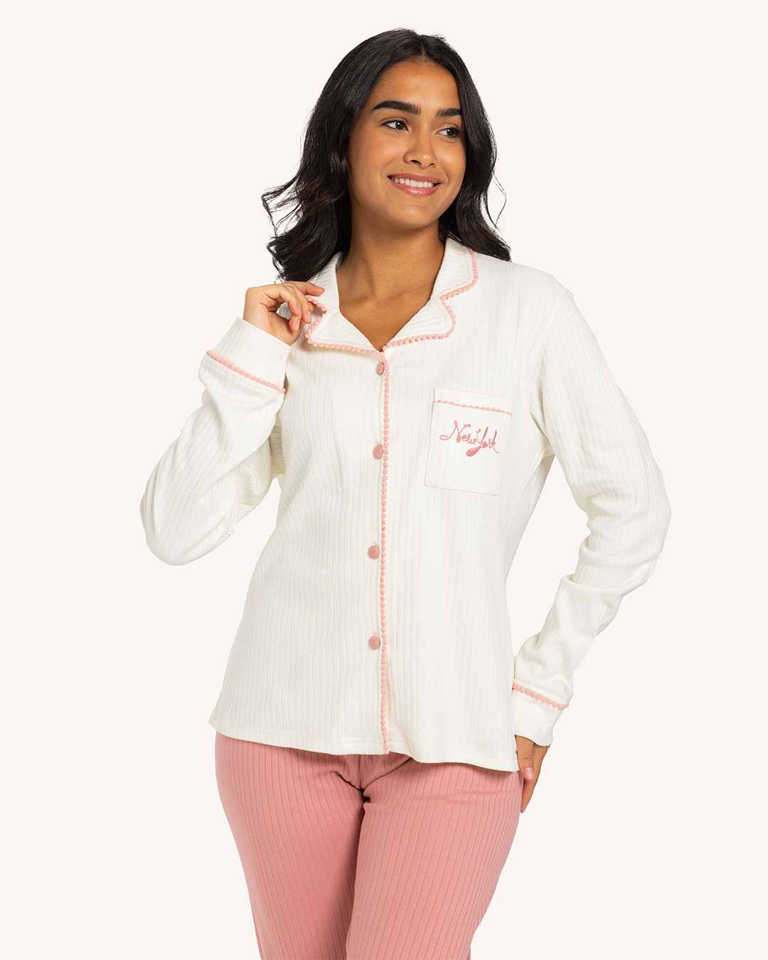 بيجاما حريمى زراير تطريز