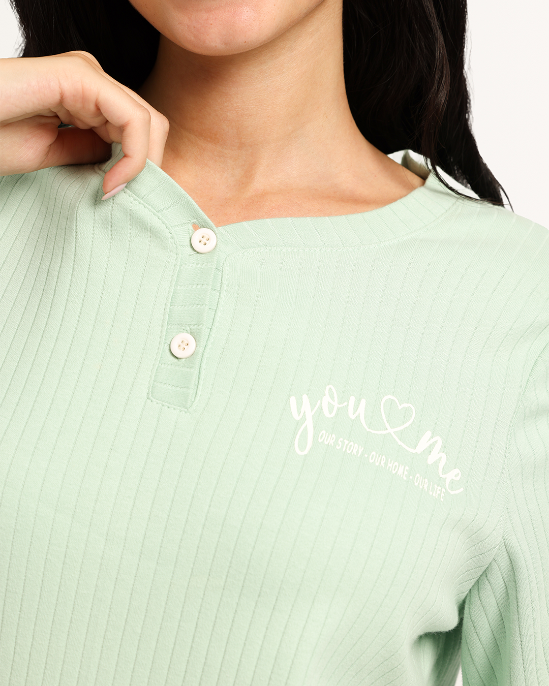 بيجاما حريمى كم بنطلون قلوب